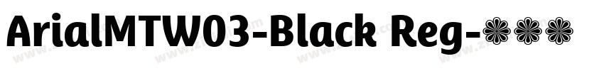 ArialMTW03-Black Reg字体转换
